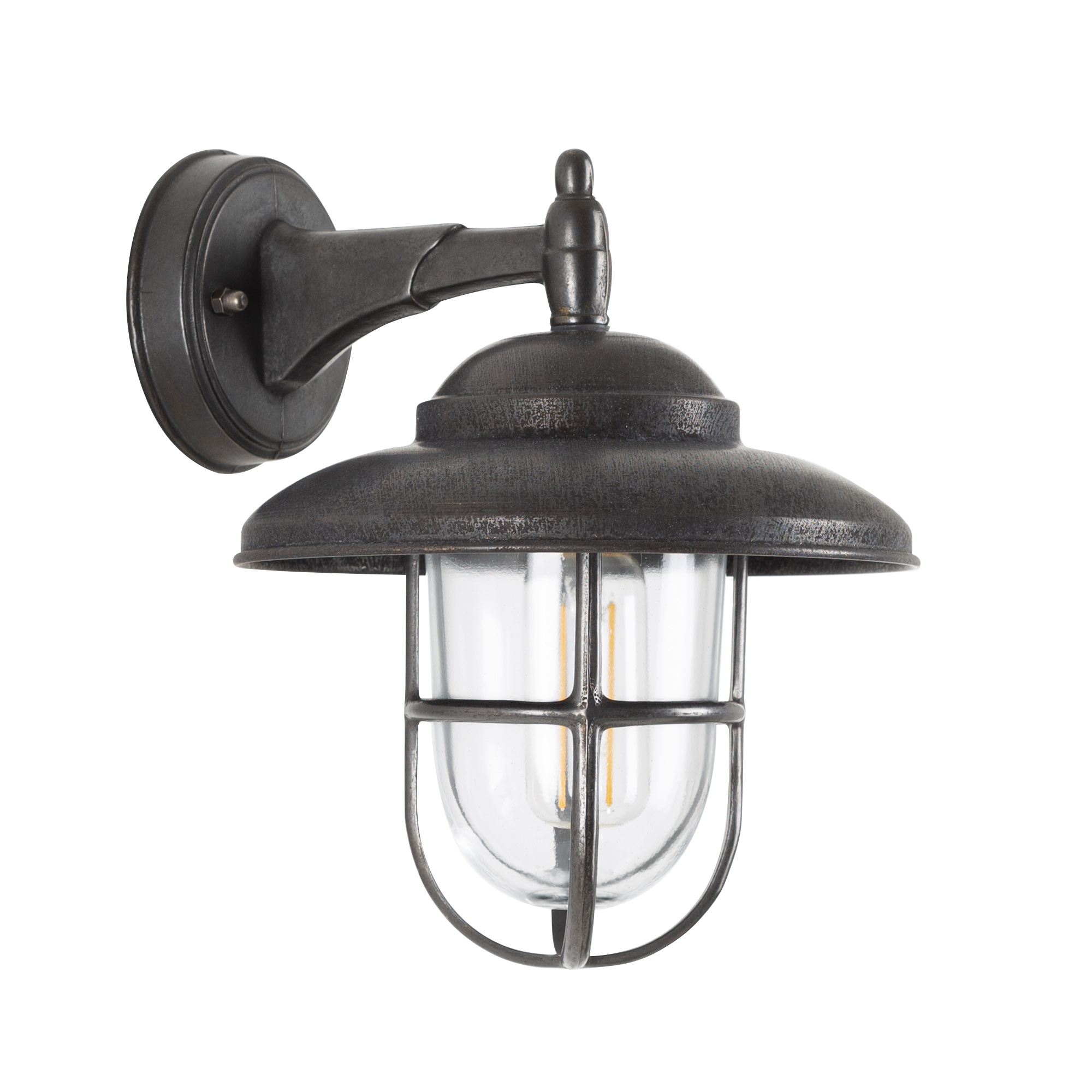 Monte Antiek Wandlamp Zwart
